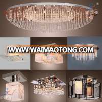 110 Voltage Modern Crystal Lamp LED Ceiling Lighting For Living Room