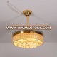 Modern Big Warm Rustic Color Shining Home Hall Ceiling Light Fan