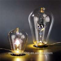 Modern glass lampshade led table touch lamp made in china