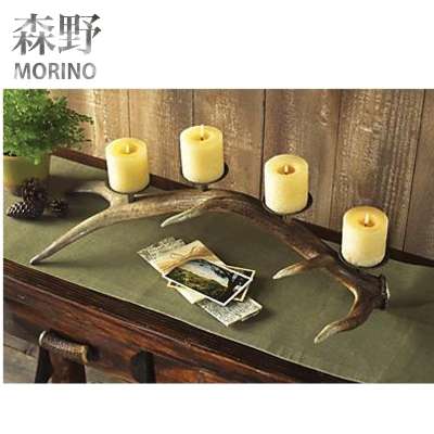 Resin Antler candle holder with 4 holder home decoration furniture