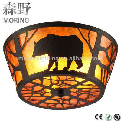 Vintage deer living room bedroom modern holder led ceiling lamp