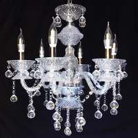 Lighting Manufacturers Wholesale indoor Luxury Glass Bend Crystal Chandelier lamp